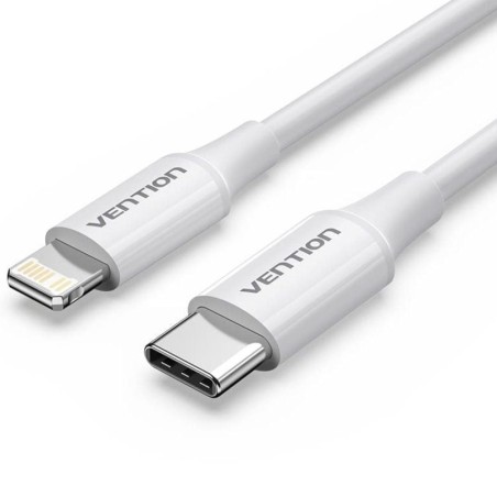 h2Cable USB 20 Tipo C Macho a Lightning Macho 3A 1M Blanco h2divh2span style background color initial Carga rapida 3A spanbr h2
