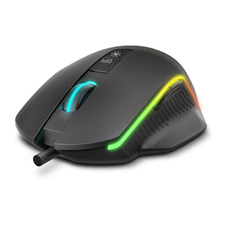 ph2KEOS h2h2RGB OPTICAL GAMING MOUSE h2ul liSensor optico de gran precision li liSoftware programable li li6 niveles de DPI 800
