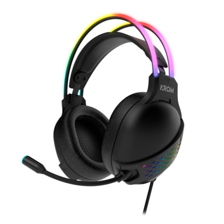 ph2KLAIM h2h2STEREO RGB GAMING HEADSET h2ul liAuriculares de 50 mm de gran calidad de sonido li liControl de volumen en el auri