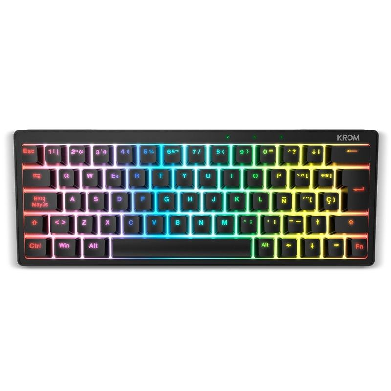 Teclado gaming mecánico krom kreator/ negro Teclado gaming mecánico krom kreator/ negro