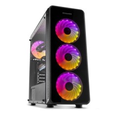 ph2HUMMER TGM h2h2ARGB LIGHTING TEMPERED GLASS CHASSIS h2ul liPaneles frontal laterales y superior de cristal templado li li4 v