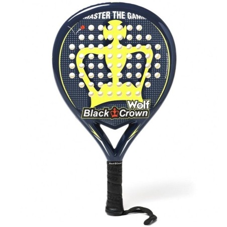 h2Pala Padel Black Crown Wolf h2divpEl modelo Wolf es de forma redonda y con superficie rugosa ppDisenada para jugadores de niv