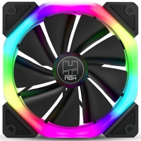 h2VENTILADOR DE DOBLE ANILLO ARGB S FAN h2ppHummer S FAN es un ventilador de 120 mm con iluminacion ARGB que ha sido concebido 