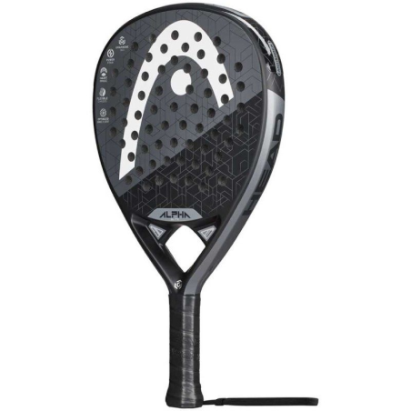 Pala de pádel head graphene 360 alpha elite/ negra y gris