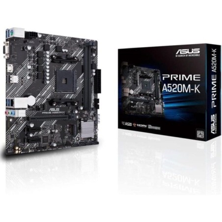 ph2Placa Base micro ATX AMD A520 Ryzen AM4 con soporte M2 Ethernet de 1 Gb HDMI D Sub SATA 6 Gbps USB 32 Gen 1 Tipo A h2ul liSo