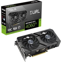 ASUS Dual GeForce RTX 4060 TI EVO OC Edition 16GB GDDR6 - Tarjeta Gráfica para Videojuegos