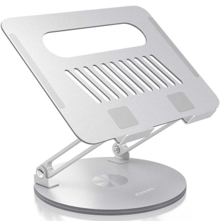 h2AISENS SOPORTE DE SOBREMESA XL GIRATORIO AJUSTABLE PARA PORTATIL TABLET 10 17 PLATA h2pSoporte de sobremesa giratorio y ajust