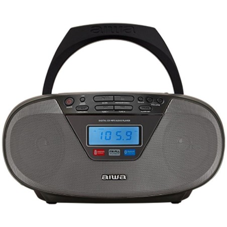 h2Aiwa BBTU 400BK h2divh2BOOMBOX PARA CD h2pcon Bluetooth y Radio FM PLL ph2EXTENDED BASS h2py Altavoces de alto rango dinamico