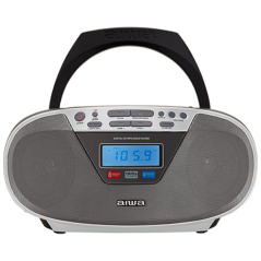 ph2Aiwa BBTU 400SL h2h2BOOMBOX PARA CD h2pcon Bluetooth y Radio FM PLL ph2EXTENDED BASS h2py Altavoces de alto rango dinamico p