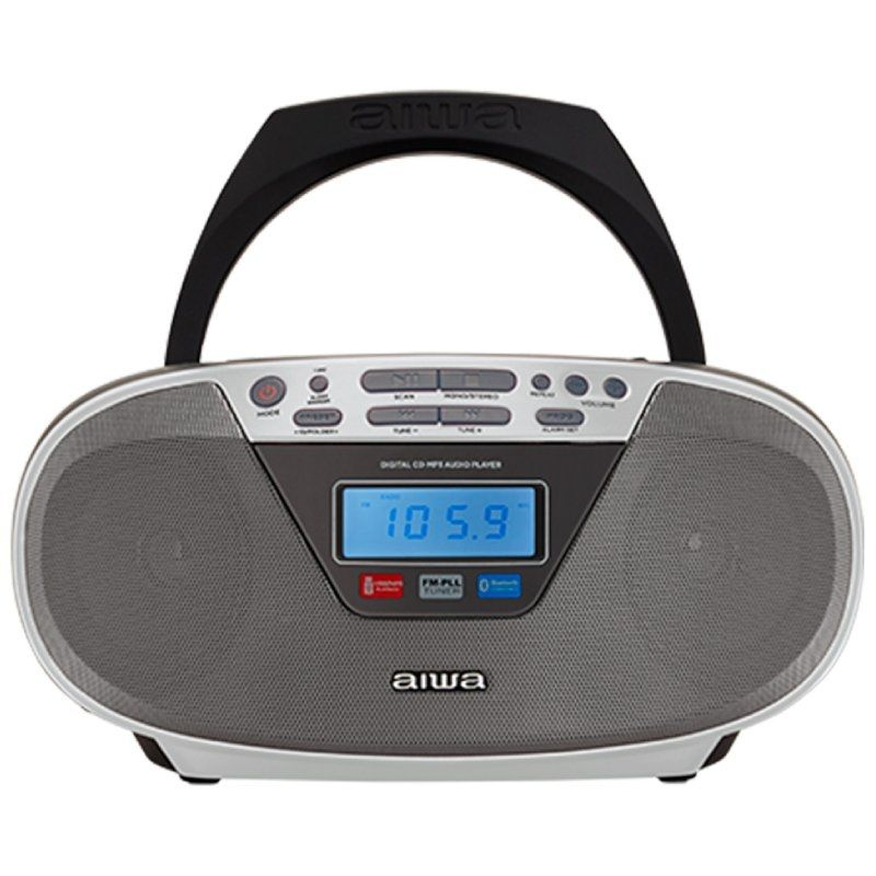 Radio cd aiwa boombox bbtu-400sl/ 6w/ plata