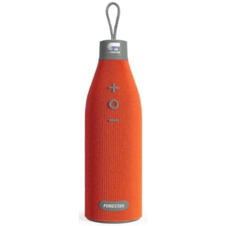 h2ORANGEBOTTLE X h2pALTAVOZ PORTaTIL INALaMBRICObr pppulliOriginal diseno con un sonido portatil de calidad liliAcabado en tela