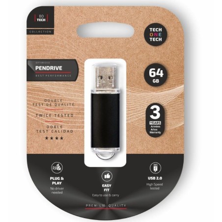 ph2Basic black pendrive 64 Gb memoria usb h2Interface USB 20 Compatible USB 30 USB 31 y 32 Velocidad minima de escritura garant