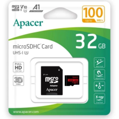 h2Tarjeta de memoria Apacer microSDHC UHS I 32GB R100 V10 A1 adaptador SD h2divEl estandar de velocidad ultraalta SD 51 de prox