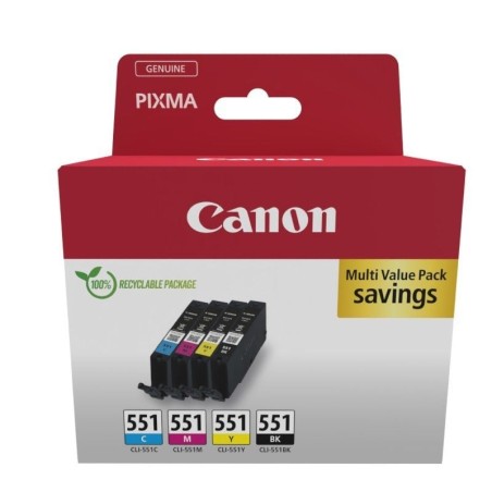 pul libEspecificaciones b liliMultipack Canon CLI 551 Negro Cian Magenta y Amarillo li liCompatible con PIXMA iP7250 PIXMA iP87