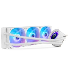 ph2X 360 LCD Blanco h2pLCD 360MM LIQUID COOLING SYSTEM ppHummer X 360 LCD es un kit de refrigeracion liquida all in one facil d