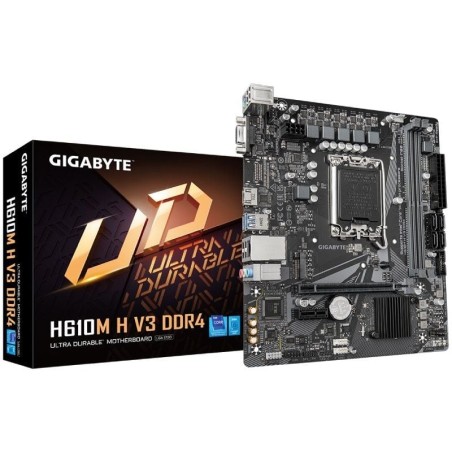 h2H610M H V3 DDR4 h2divPlaca base IntelnbspnbspH610 con diseno VRM digital de fases hibridas 411 diseno PCIe 40 M2 Gen3 x4 resi