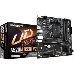 p ph2Placa base AMD A520 con solucion VRM digital LAN GbE Smart Fan 5 con FAN STOP h2ul liCompatible con los procesadores AMD R