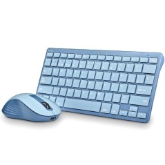 ph2FANTASY KIT BLUE h2divpKIT SILENCIOSO DE TECLADO Y RAToN MULTIFUNCIoN RECARGABLE CON 12 TECLAS MULTIMEDIA ppullibTECLADO b l