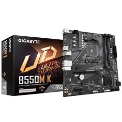 pPlaca base ultraduradera AMD B550 con solucion VRM digital ranura PCIe 40 x16 conectores duales PCIe 40 30 M2 LAN GbE Smart Fa