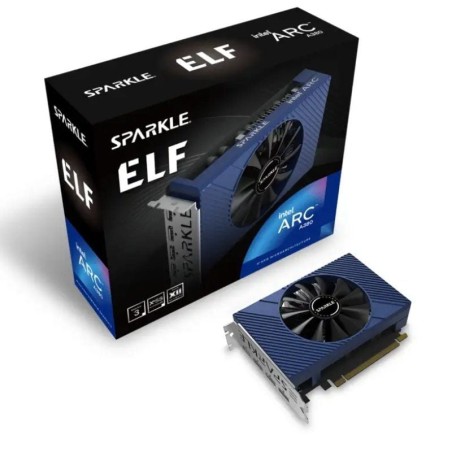 h2Sparkle Intel Arc A380 ELF h2divh2COMPACTO Y LISTO h2pLa serie ELF de un solo ventilador y con diseno compacto de dos ranuras