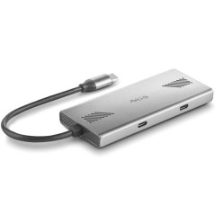 h2WONDERDUO C h2divpulliHub USB de 4 puertos 2 USB C 2 USB A elegante y portatil liliCompatible con MAC tabletas y PC portatile