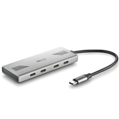 h2WONDER4 C h2divpulliHub USB C de cuatro puertos elegante y portatil liliCompatible con MAC tabletas y PC portatiles liliAgreg