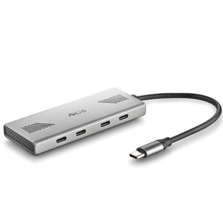 h2WONDER4 C h2divpulliHub USB C de cuatro puertos elegante y portatil liliCompatible con MAC tabletas y PC portatiles liliAgreg