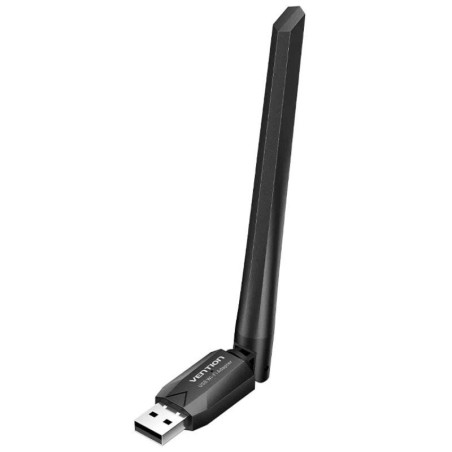 ph2Vention Adaptador de Red USB Bluetooth WIFI AC650 Dual Band Bluetooth con antena de alta ganancia KDTB0 Negro h2pEl adaptado
