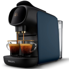 ph2La nueva cafetera de capsulas de dos cargas h2pulliBandeja de goteo ajustable para tazas de diferentes tamanos liliEl recono