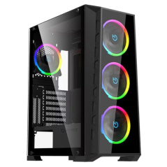 h2Caja Gaming Semitorre Hiditec MH12 GLASS h2pMH12 es un chasis robusto con un diseno que se adapta a cualquier configuracion a