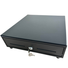 h2330 HQ B Cajon portamonedas automatico 33x36 cm 4 compartimentos para billetes 8 gavetas para monedas RJ12 24V negro h2div330
