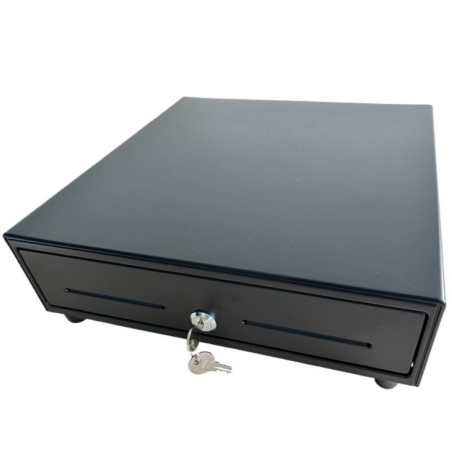 h2330 HQ B Cajon portamonedas automatico 33x36 cm 4 compartimentos para billetes 8 gavetas para monedas RJ12 24V negro h2div330