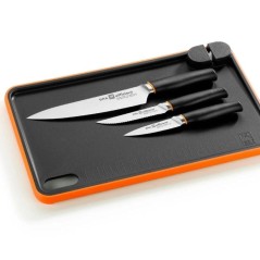 ph2Pack 3 Cuchillos Efficient con tabla para cortar h2pEl Set de 3 cuchillos Efficient con tabla para cortar es un set impresci