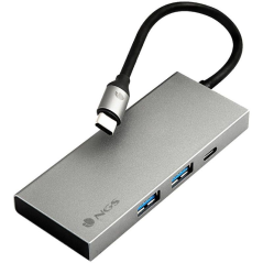 ph2Docking USB Tipo C NGS WonderDock4 Pro h2pAdaptador multipuerto USB C ultraligero de aluminio que incluye USB30 USB C con ca