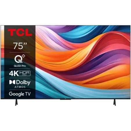 h2Televisor TCL 75T7B  h2p ppTCL 4K QLED TV con span style background color initial Google TV y Game  spanspan style background