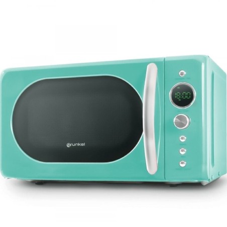 ph2Microondas Grunkel Vintage MW 20AZUL h2pullibMODELO VINTAGE Y GRAN CAPACIDAD b Microondas de 20 litros de capacidad con dise
