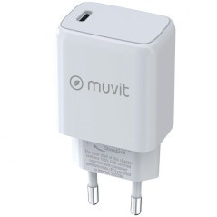 h2muvit for change cargador de pared Tipo C PD 20W blanco h2divpEn casa la oficina o donde lo puedas conectar carga tus disposi