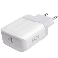 h2Myway Tipo C PD 20W blanco h2divpCarga tus dispositivos moviles de manera rapida y eficiente con nuestro cargador de parednbs