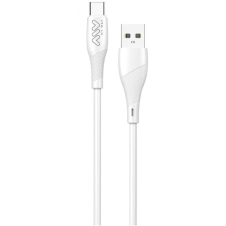h2Myway cable USB Tipo C 3A 1m blanco h2divCable para carga y sincronizacion de MyWay con conector USB a Tipo C de 3A tiene 1 m
