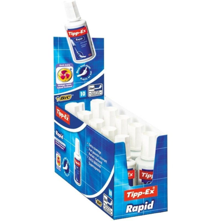 h2BIC Tipp Ex liquido blanco corrector Paquete de 10 h2divLiquido blanco corrector de escritura Paquete de 10 botellas de 20ml 