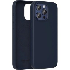 p ph2Funda de silicona liquida Vention para iPhone 14 Max con MagSafe en color azul medianoche h2brp p