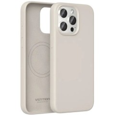ph2Funda de silicona liquida Vention para iPhone 14 Plus con MagSafe en color gris grava h2br p