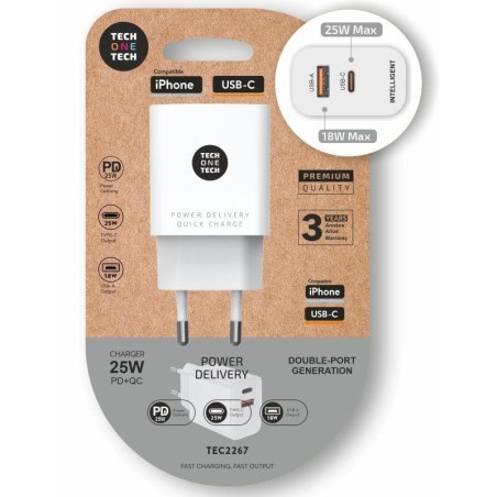 pph2Cargador PD 25W Ultrarapido Power Delivery Blanco h2 ppCargador ultrarrapido Power Delivery 30 PD 25W color blanco Carga ha
