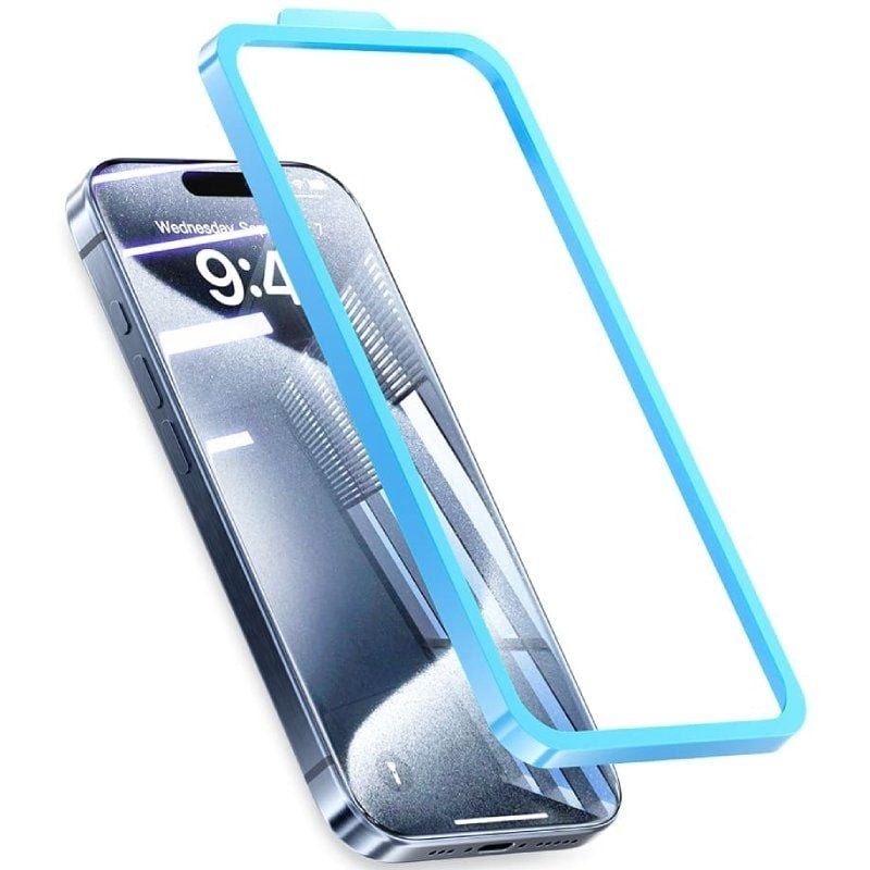 Protector de pantalla de cristal templado vention kuntcd-40 para iphone 16 pro max + herramienta de instalación