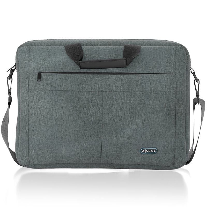 Maletín aisens asbg-bc025-gr para portátiles hasta 15.6'/ gris