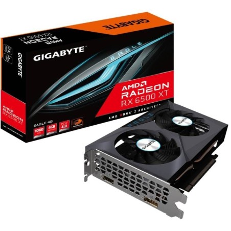 h2Radeon RX 6500 XT EAGLE 4G h2divpulliDesarrollado por AMD RDNA 2 Radeon RX 6500 XT liliIntegrado con interfaz de memoria GDDR