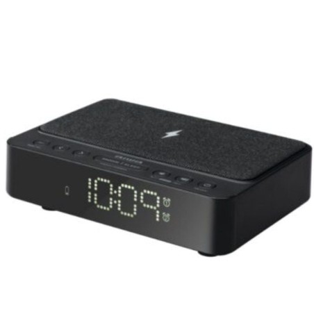 ph2Despertador Aiwa CR 30br h2h2Especificaciones h2pulliCarga inalambrica de 5W para moviles liliSintonizador FM con 10 presint