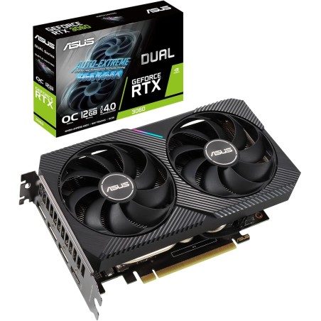 ASUS Dual NVIDIA GeForce RTX 3060 V2 OC Edition Tarjeta Gráfica Gaming 12GB GDDR6