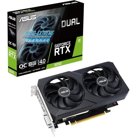 Asus Dual NVIDIA GeForce RTX 3050 V2 OC Edition Tarjeta Gráfica Gaming 8GB GDDR6