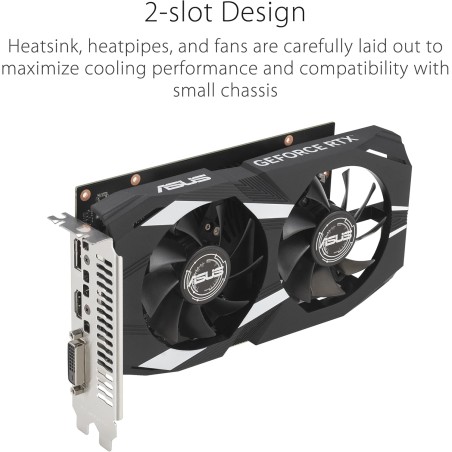 ASUS Dual GeForce RTX 3050 OC Edition Tarjeta Gráfica 6GB GDDR6